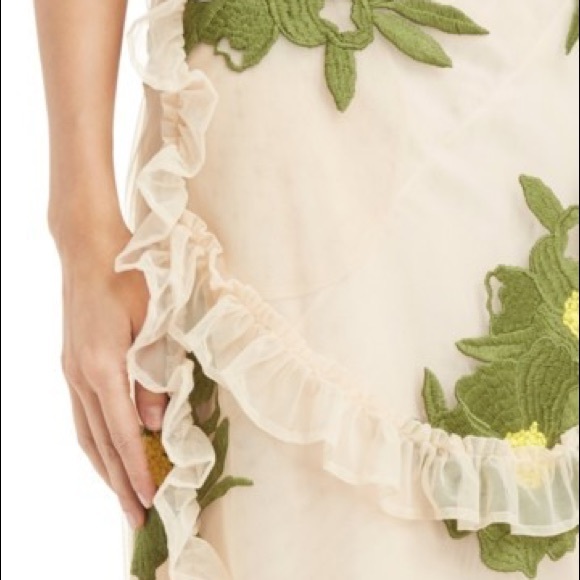 Simone Rocha Embroidered Peony Skirt - Picture 6 of 8